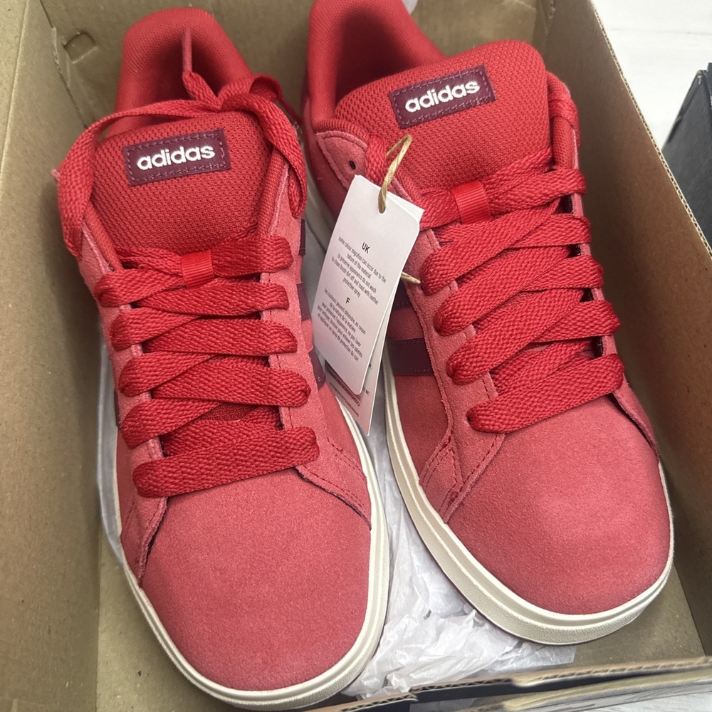 Adidas Grand Court 00s Sportswear Sneakers Kids Size 6 Red Lace Up JQ5654